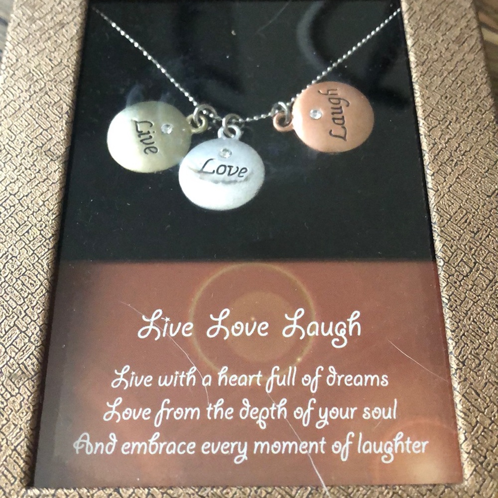 Live Love Laugh Charm necklace